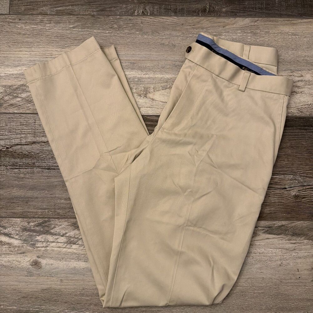 Brooks Brothers Pants Mens 34x34 Lightweight Advantage Chino Milano Khaki Tan